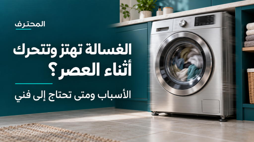 الغسالة تهتز أثناء العصر