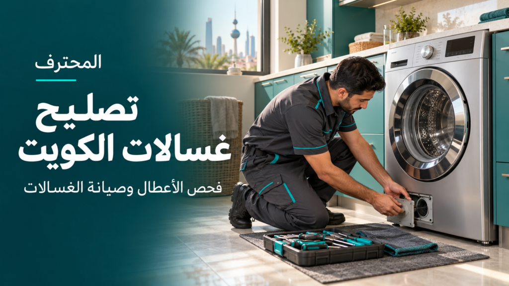 صورة توضيحية لخدمة تصليح غسالات الكويت من المحترف العالمية