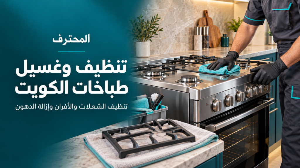 صورة توضيحية لخدمة تنظيف وغسيل الطباخات والأفران في الكويت